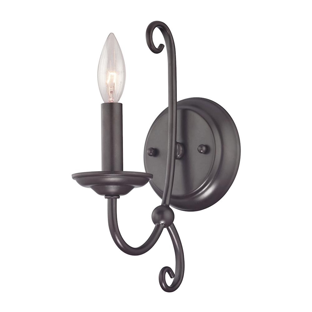 Thomas Lighting 1501WS/10 Williamsport 1 Light Wall Sconce In Oil Rubbed Bronze