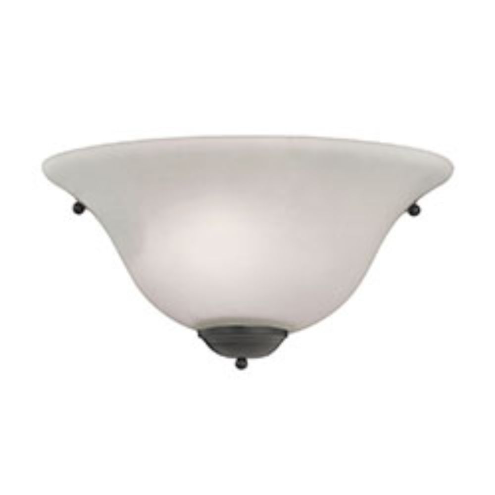 Thomas Lighting 5371WS/10 1 Light Wall Sconce in Oil Rubbed Bronze and White Glass