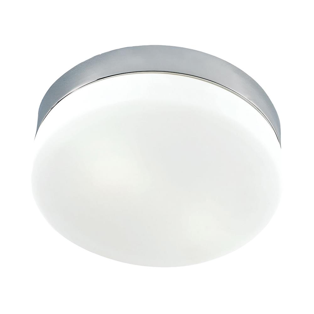 Thomas Lighting 7811FM/22-LED 1 Light LED Flushmount In Satin Nickel And White Glass
