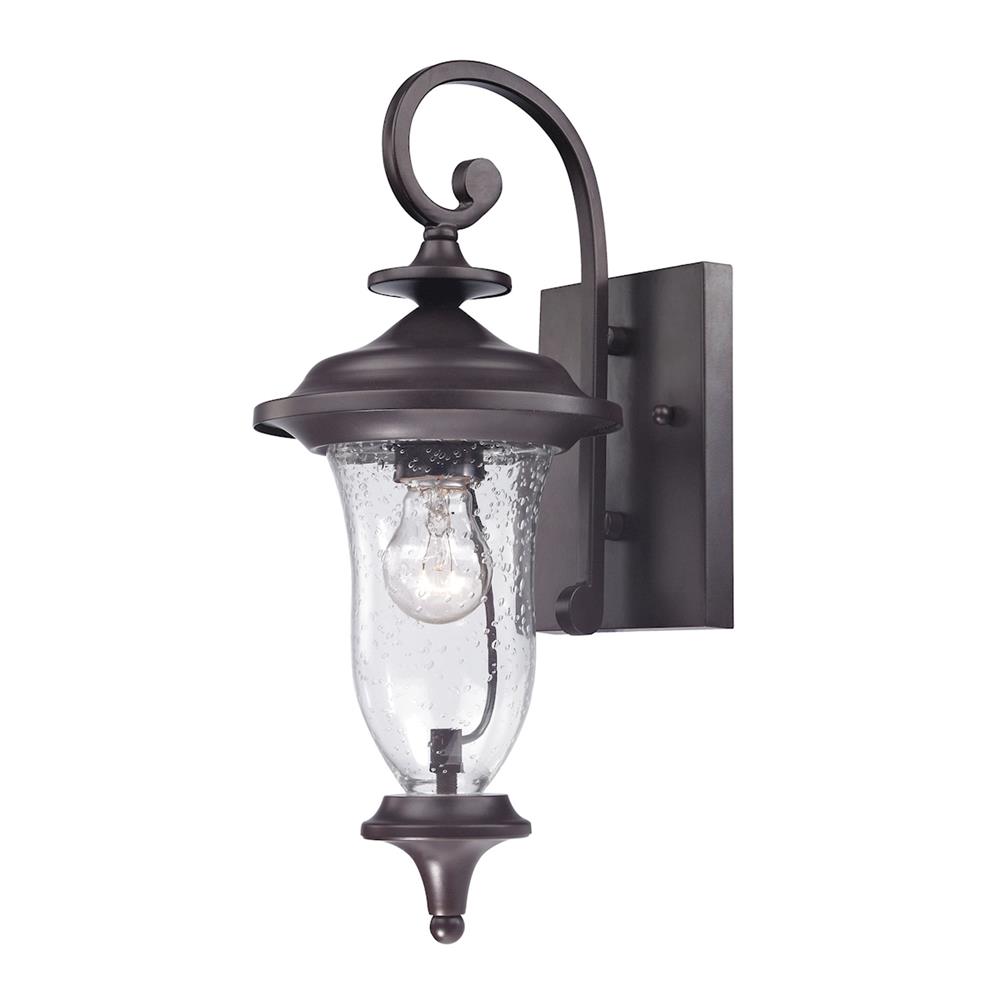 Thomas Lighting 8001EW/75 Trinity 1 Light Outdoor Wall Sconce In Oil Rubbed Bronze