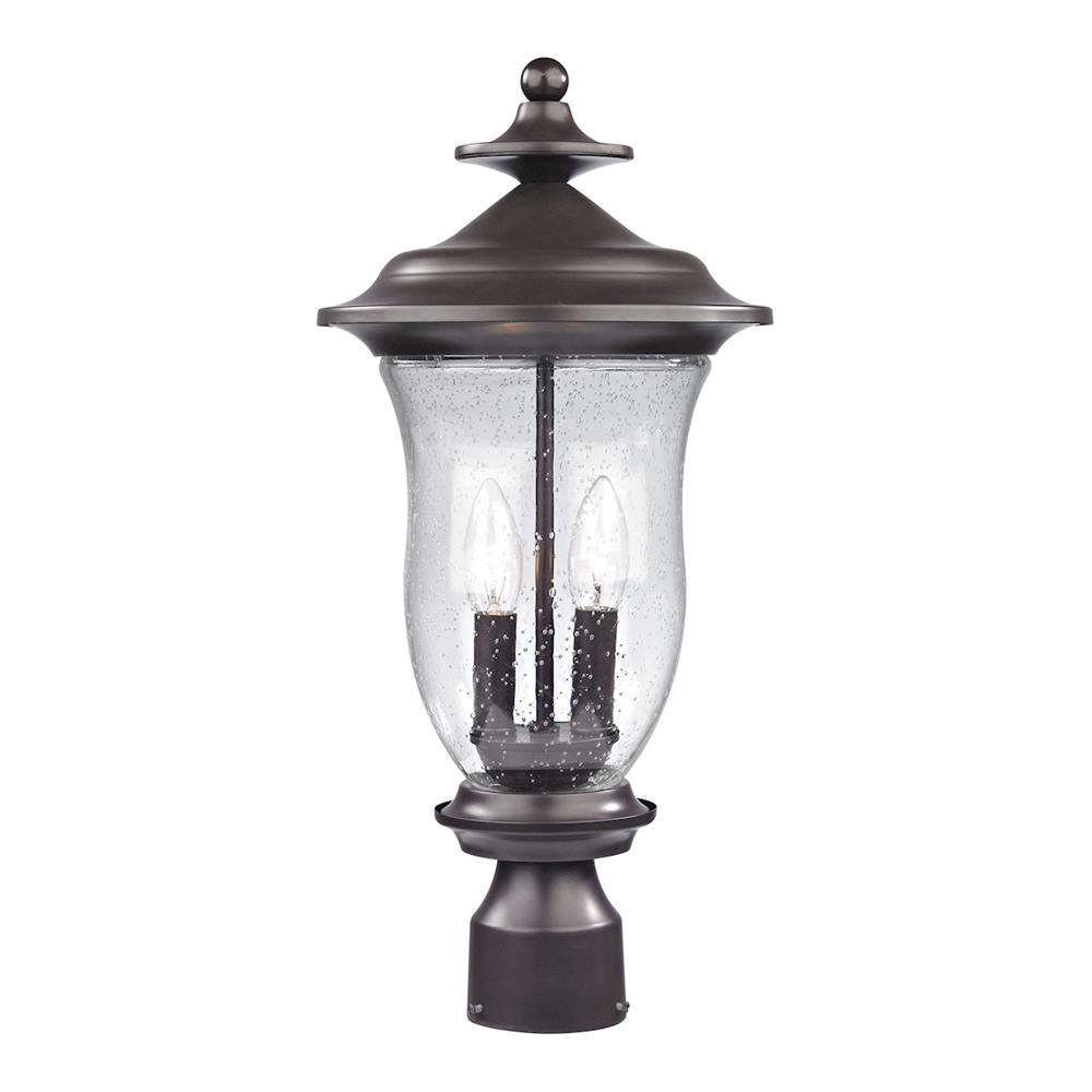 Thomas Lighting 8002EP/75 Trinity 2 Light Outdoor Post Lamp In Oil Rubbed Bronze