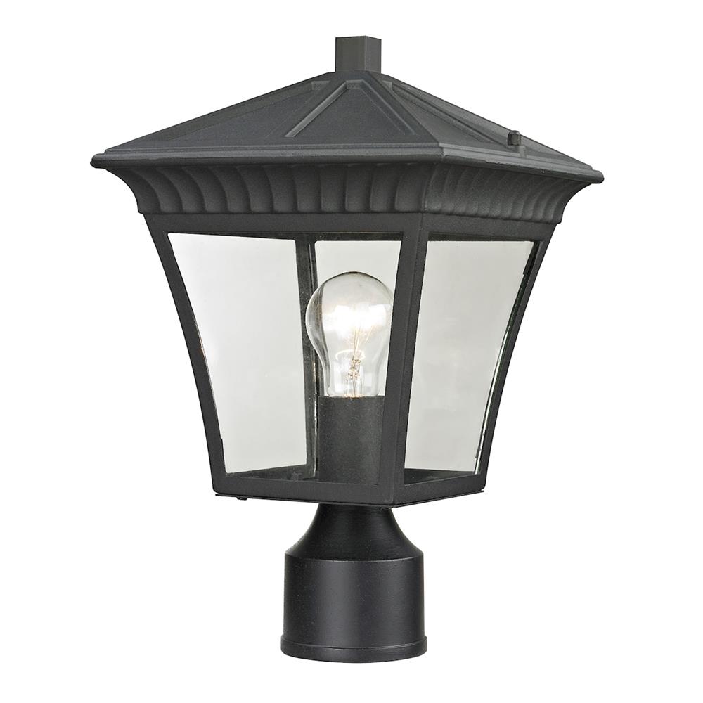 Thomas Lighting 8411EP/65 Ridgewood 1 Light Outdoor Post Lamp In Matte Textured Black