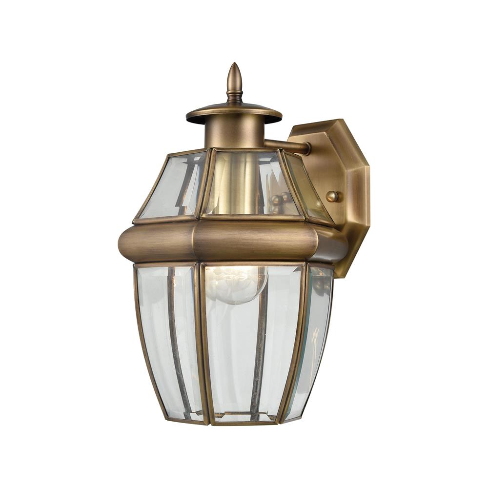 Thomas Lighting 8601EW/89 Ashford 1-Light Coach Lantern in Antique Brass - Small