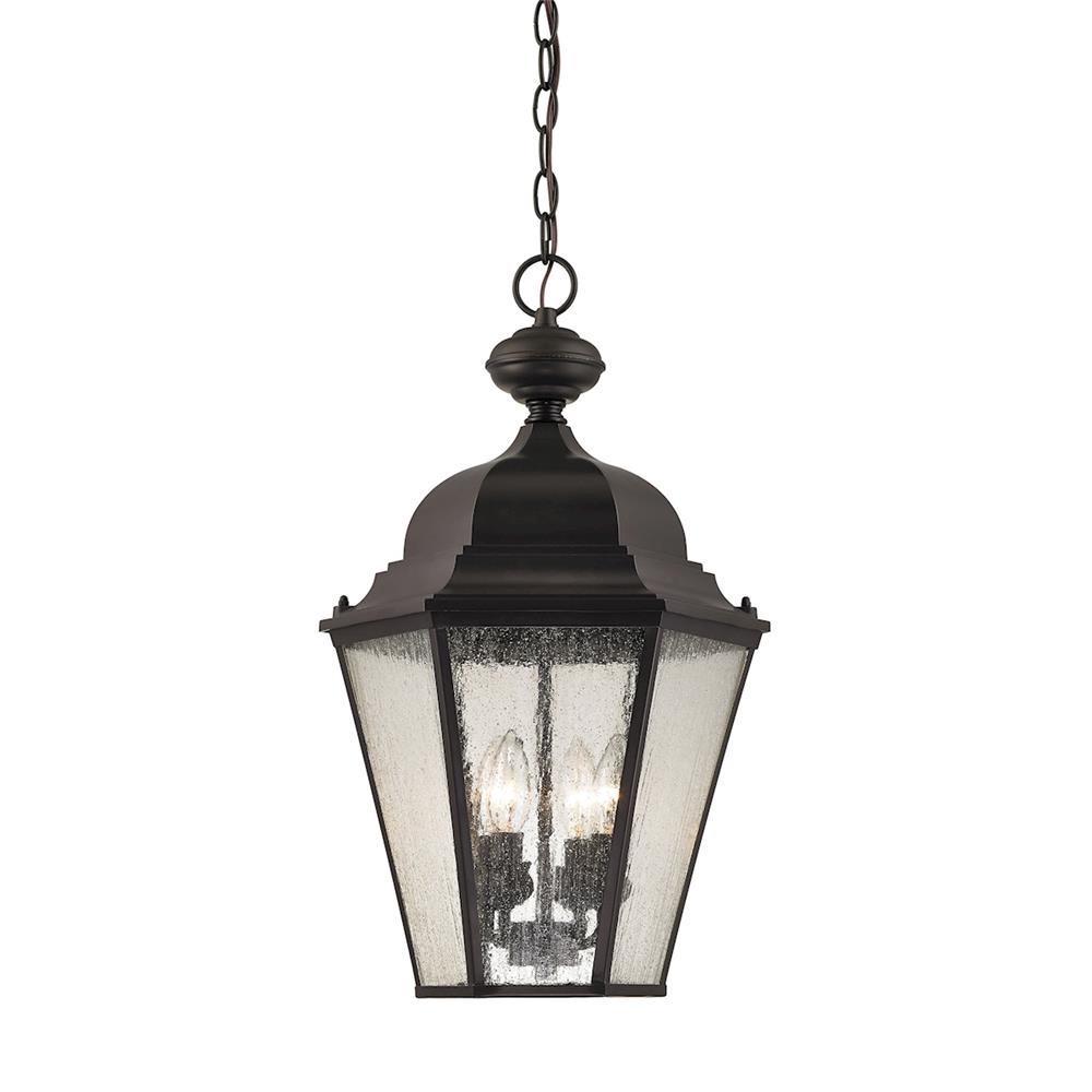 Thomas Lighting 8903EH/75 Cotswold 4 Light Outdoor Pendant In Oil Rubbed Bronze
