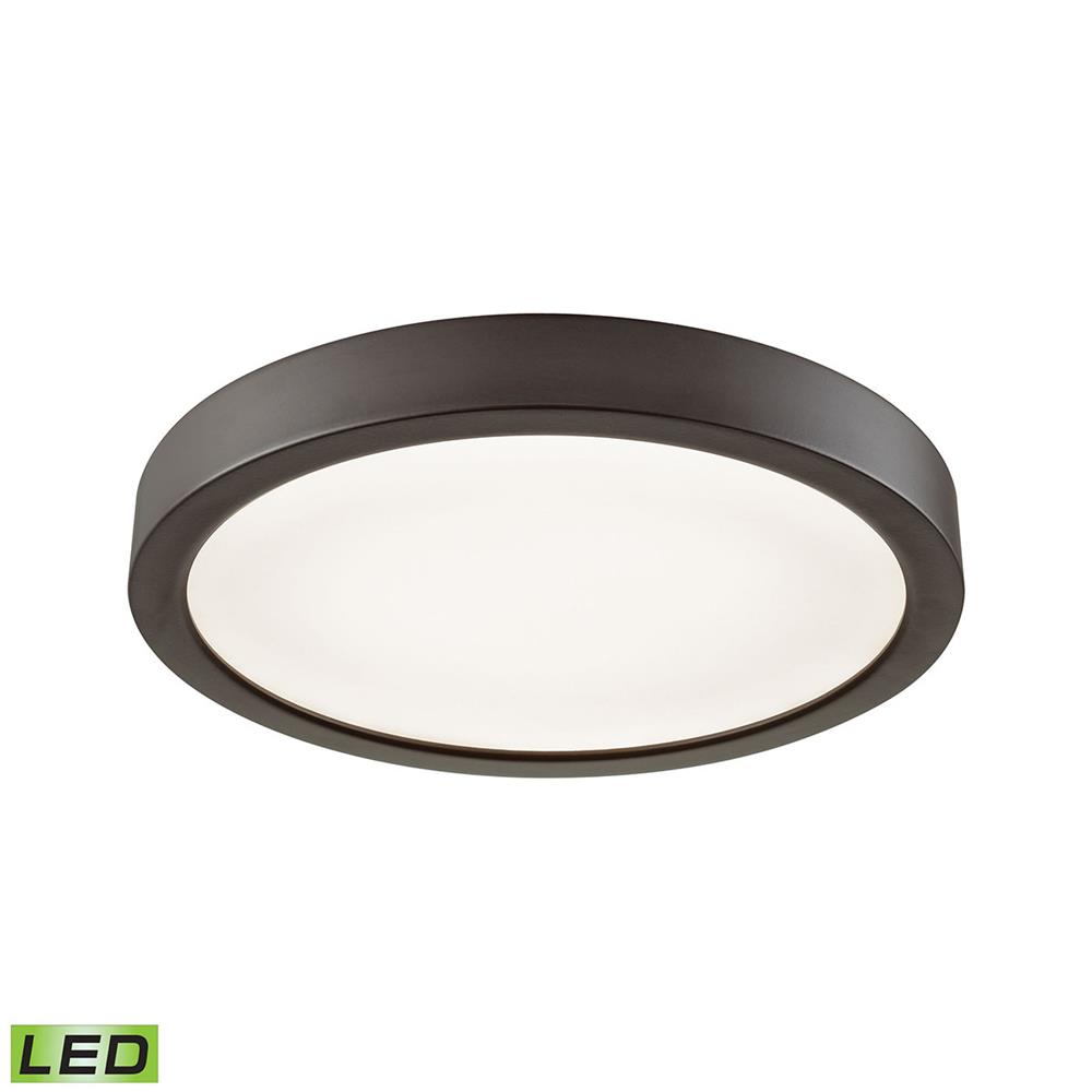 Thomas Lighting CL781131 Titan 8" LED Flush In Oil Rubbed Bronze With A White Acrylic Diffuser