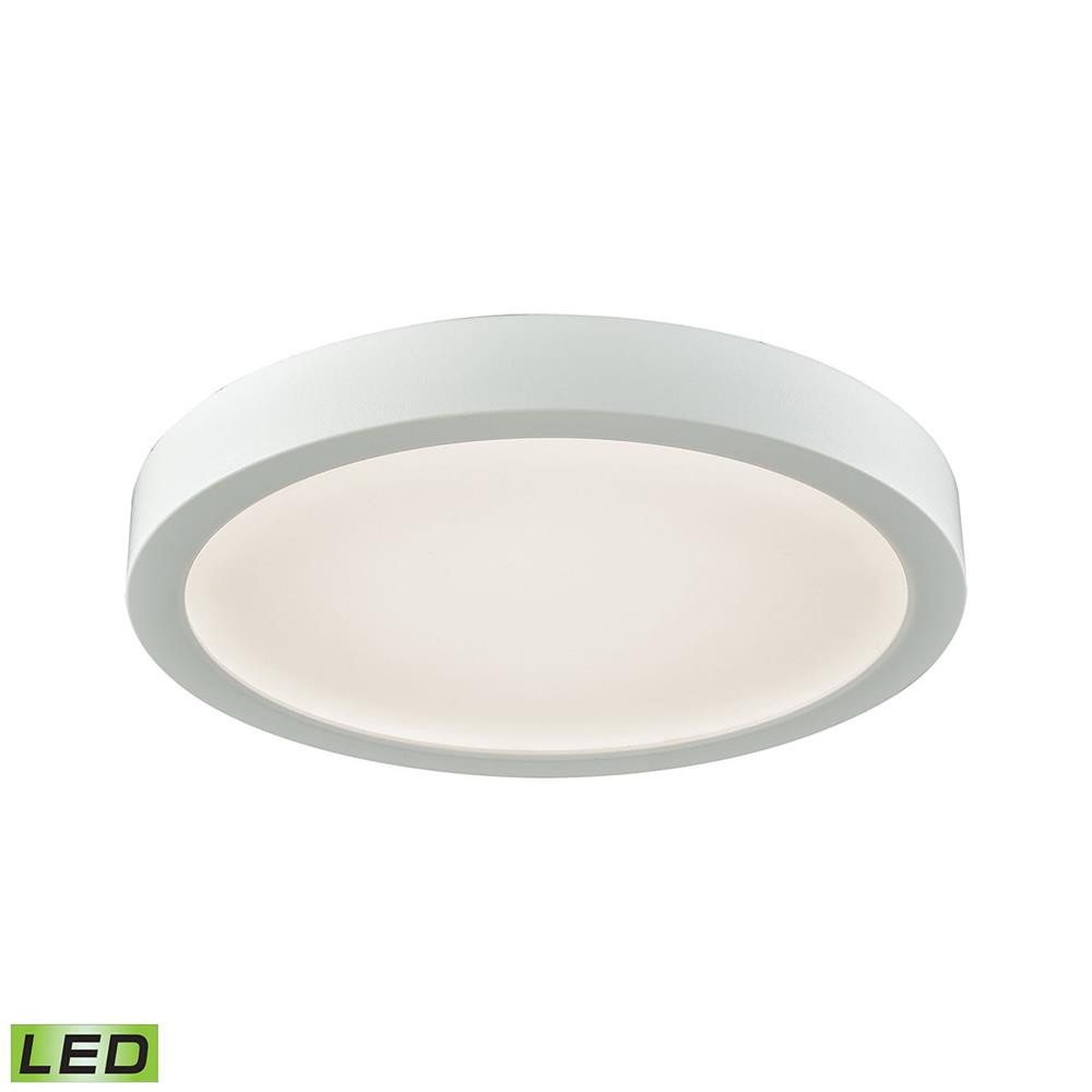 Thomas Lighting CL781134 Titan 8" LED Flush In White With A White Acrylic Diffuser