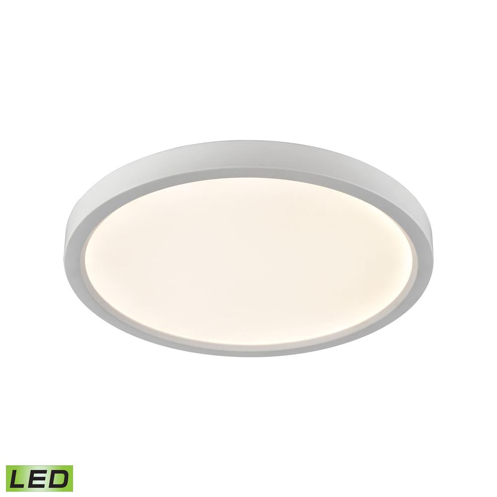 Thomas Lighting CL781334 Ceiling Essentials Titan 13-inch Round Flush Mount in White - Integrated LED