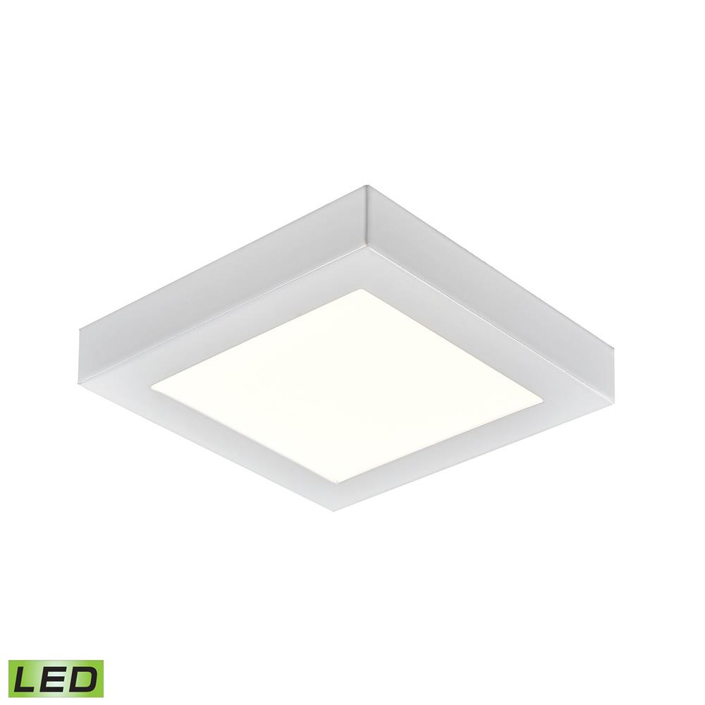 Thomas Lighting CL791334 Ceiling Essentials Titan 5.5-inch Square Flush Mount in White - Integrated LED