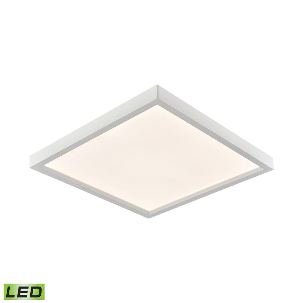 Thomas Lighting CL791534 Ceiling Essentials Titan 9.5-inch Square Flush Mount in White - Integrated LED