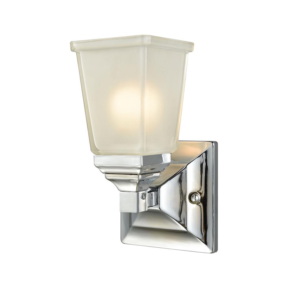 Thomas Lighting CN573172 Sinclair 1 Light Bath In Polished Chrome With Frosted Glass
