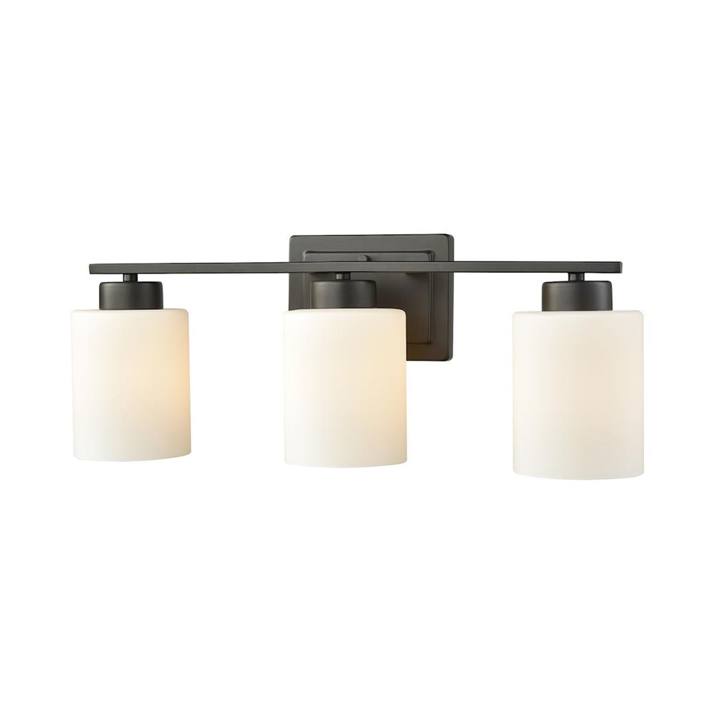 Thomas Lighting CN579311 Summit Place 3 Light Bath In Oil Rubbed Bronze With Opal White Glass
