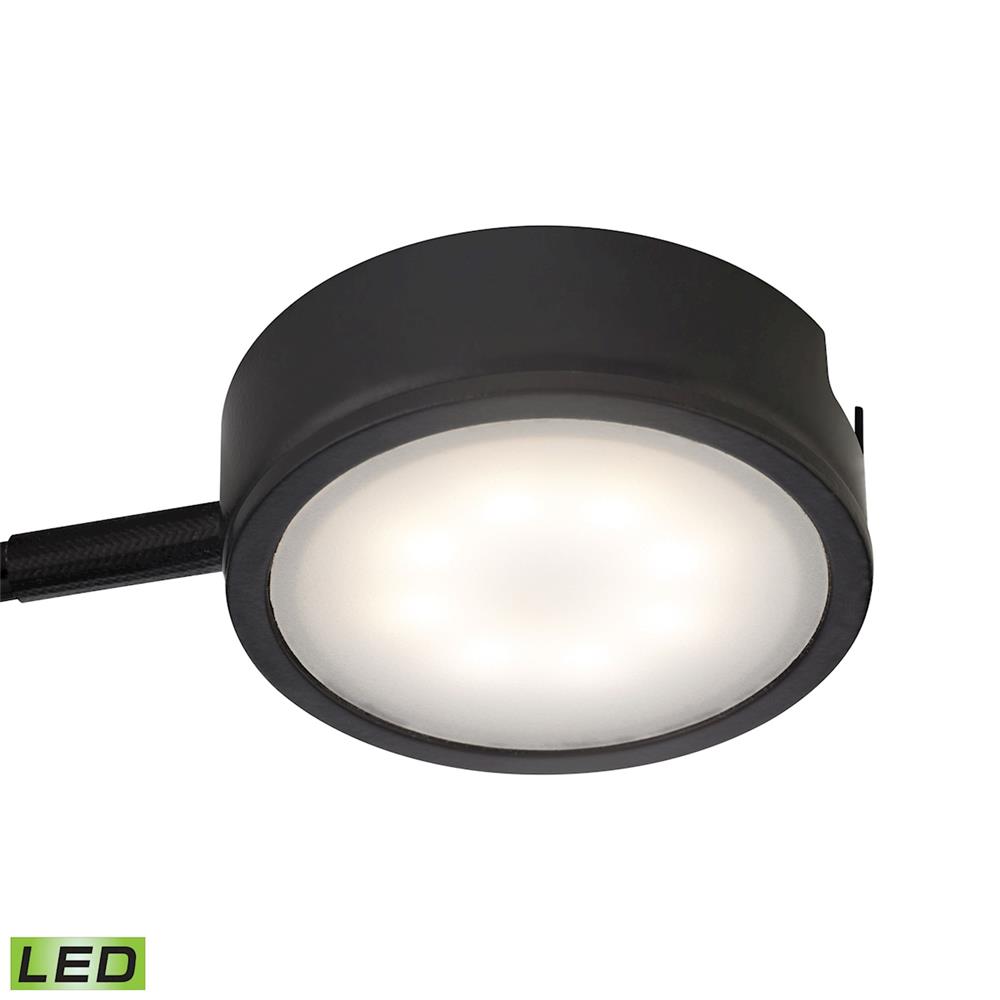 Thomas Lighting MLE301-5-31 Tuxedo 1 Light LED Undercabinet Light In Black With Power Cord And Plug