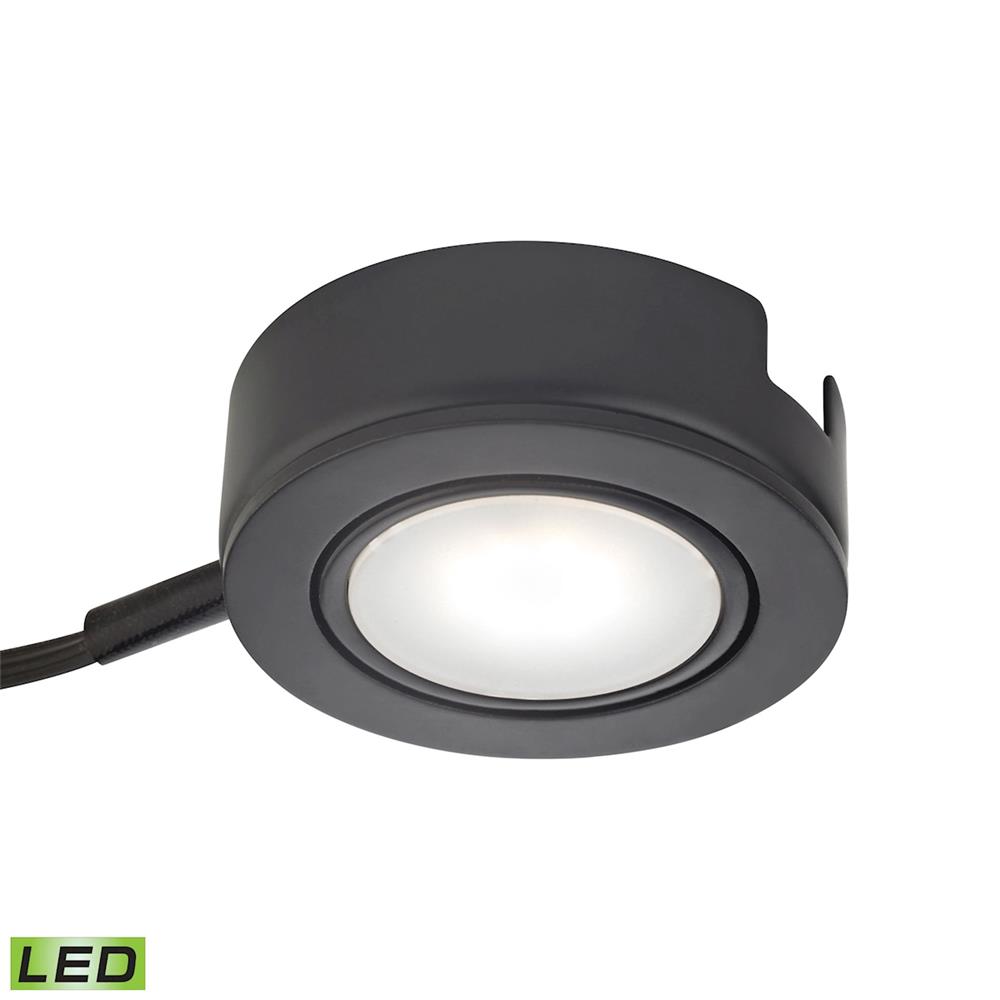 Thomas Lighting MLE423-5-31K Tuxedo Swivel 1 Light LED Undercabinet Light In Black With Power Cord And Plug