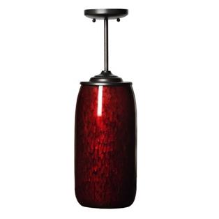 Thumprints 1068-C07-PL01 Galaxy Pendant Light in Black with Black and Red Glitter Glass