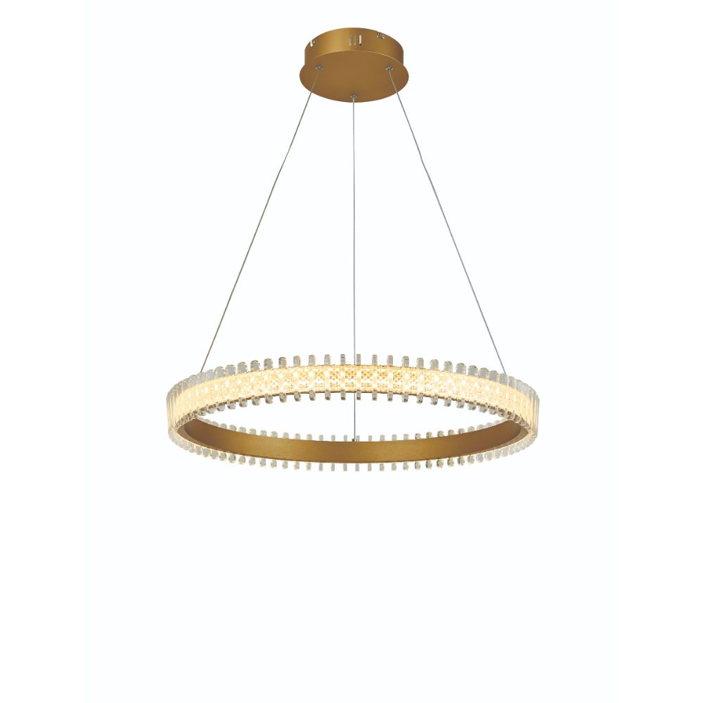 Thumprints FT-T1045-BG Brushed Gold Fusion Dining Chandelier