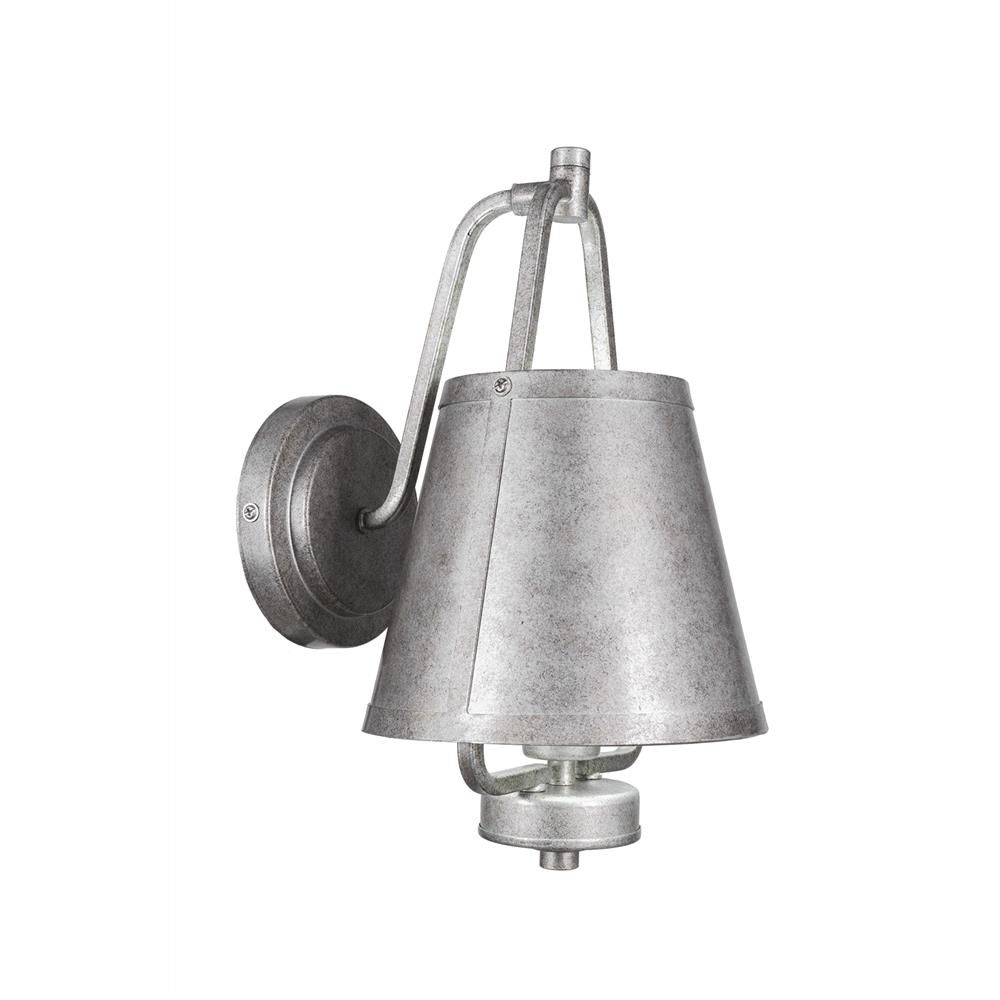 Toltec Lighting 1121-AS Sonora 1 Light Wall Sconce In Aged Silver Finish