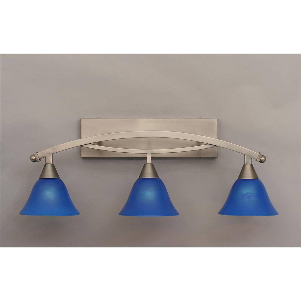 173-BN-4155 - Toltec Lighting 173-BN-4155 Bow 3 Light Bath Bar