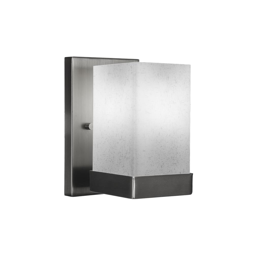 Toltec Lighting 3121-GP-531 Nouvelle Wall Sconce Shown In Graphite Finish With 4” White Muslin Glass
