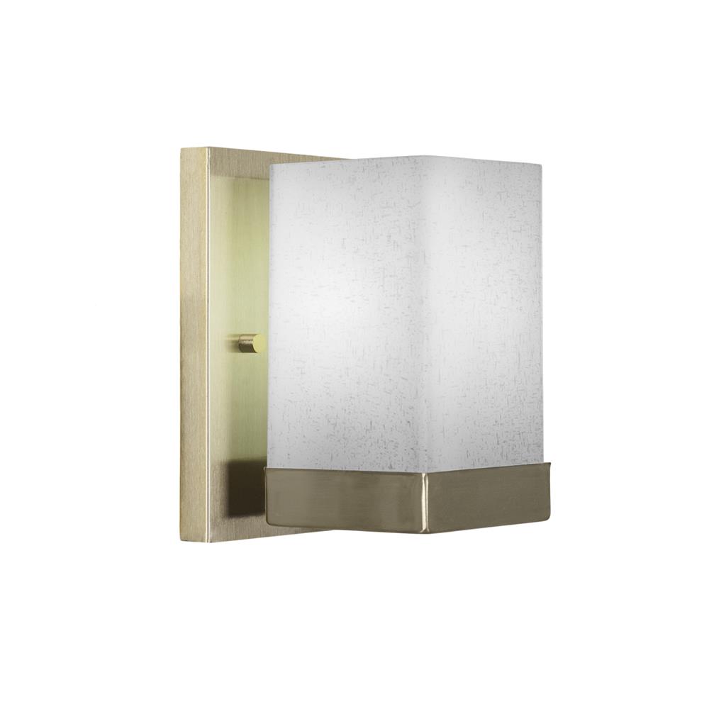 Toltec Lighting 3121-NAB-531 Nouvelle Wall Sconce Shown In New Age Brass Finish With 4" White Muslin Glass