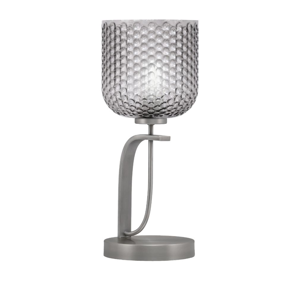 Toltec 39-GP-4912 Cavella Accent Lamp In Graphite Finish With 7" Smoke Textured Glass
