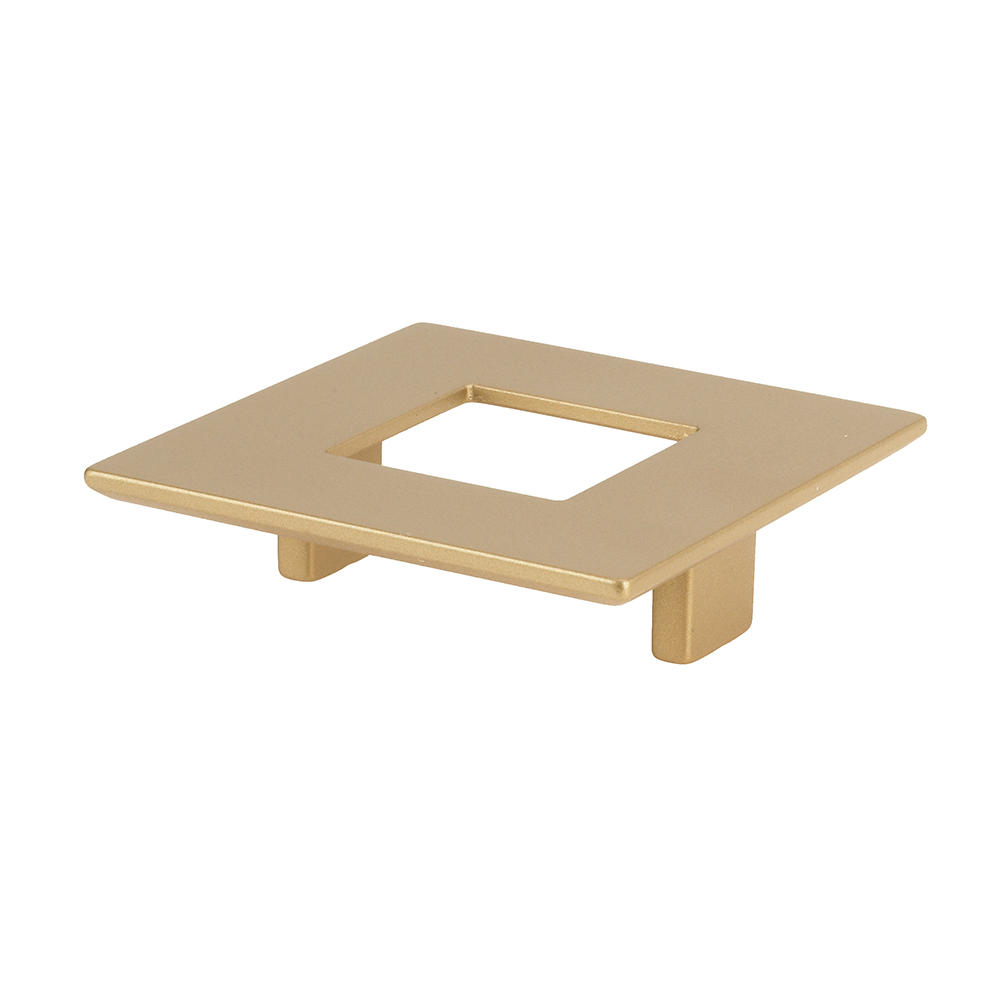 Topex 8-10710640903 SQUARE PULL WITH HOLE 64MM MATTE BRASS