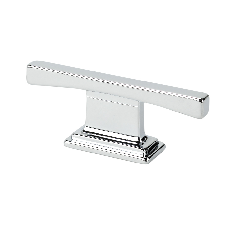 Topex 9-1336001640 Thin Square Transitional T Cabinet Pull Bright Chrome 16Mm