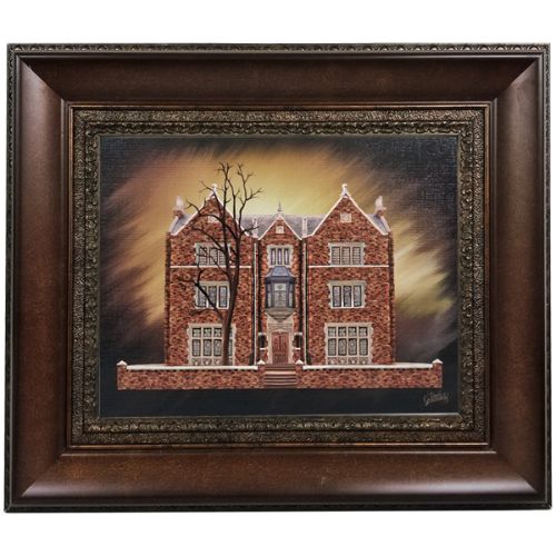 Chabad House 770 Painting on Canvas- Antique Style