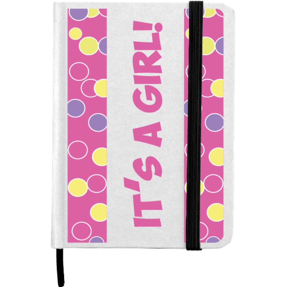 Lined Page Jotter with cardboard finish Quoting "IT’S A GIRL"