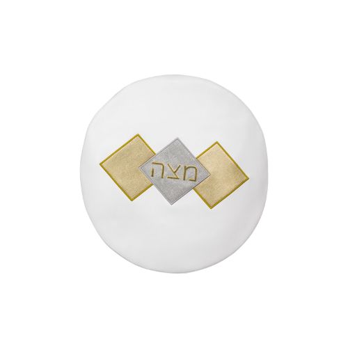 Leather Pesach Seder Matzah bag Gold Diamond design