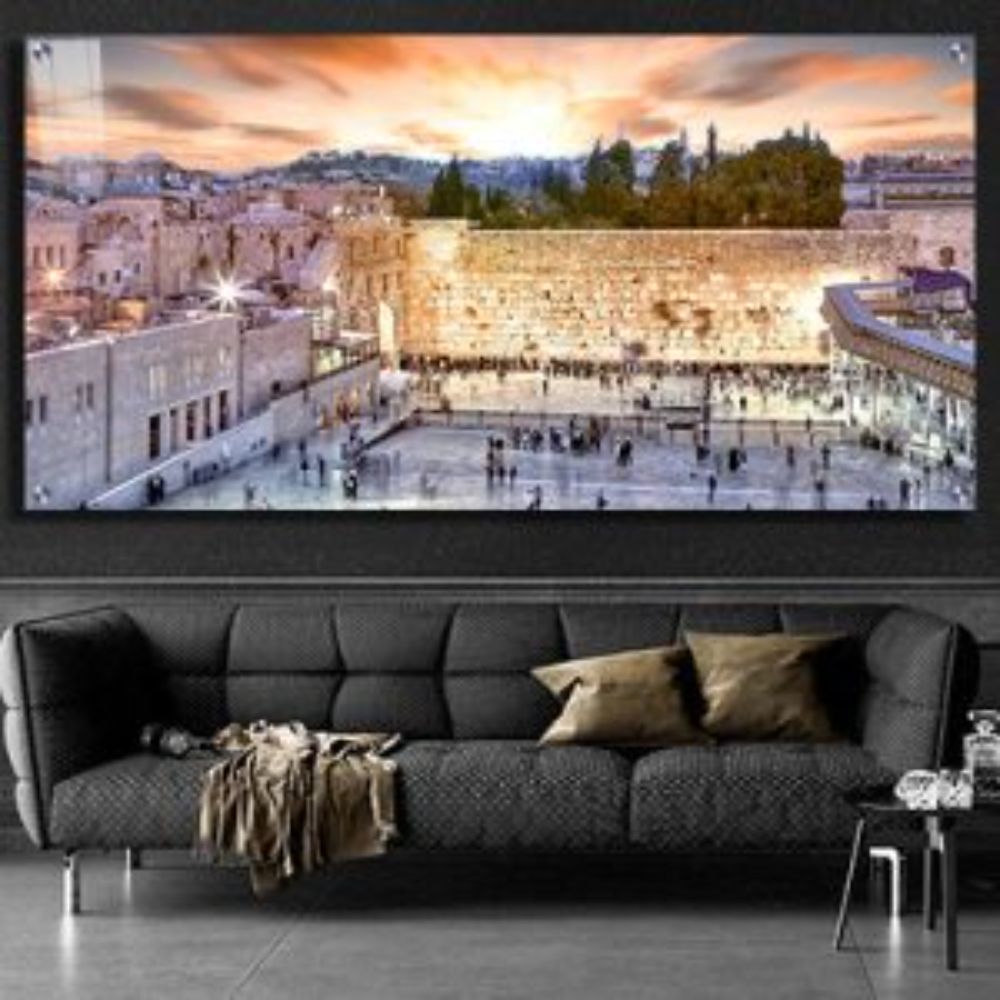 Print on Glass Art of the Kosel at sunset, Size 16x32