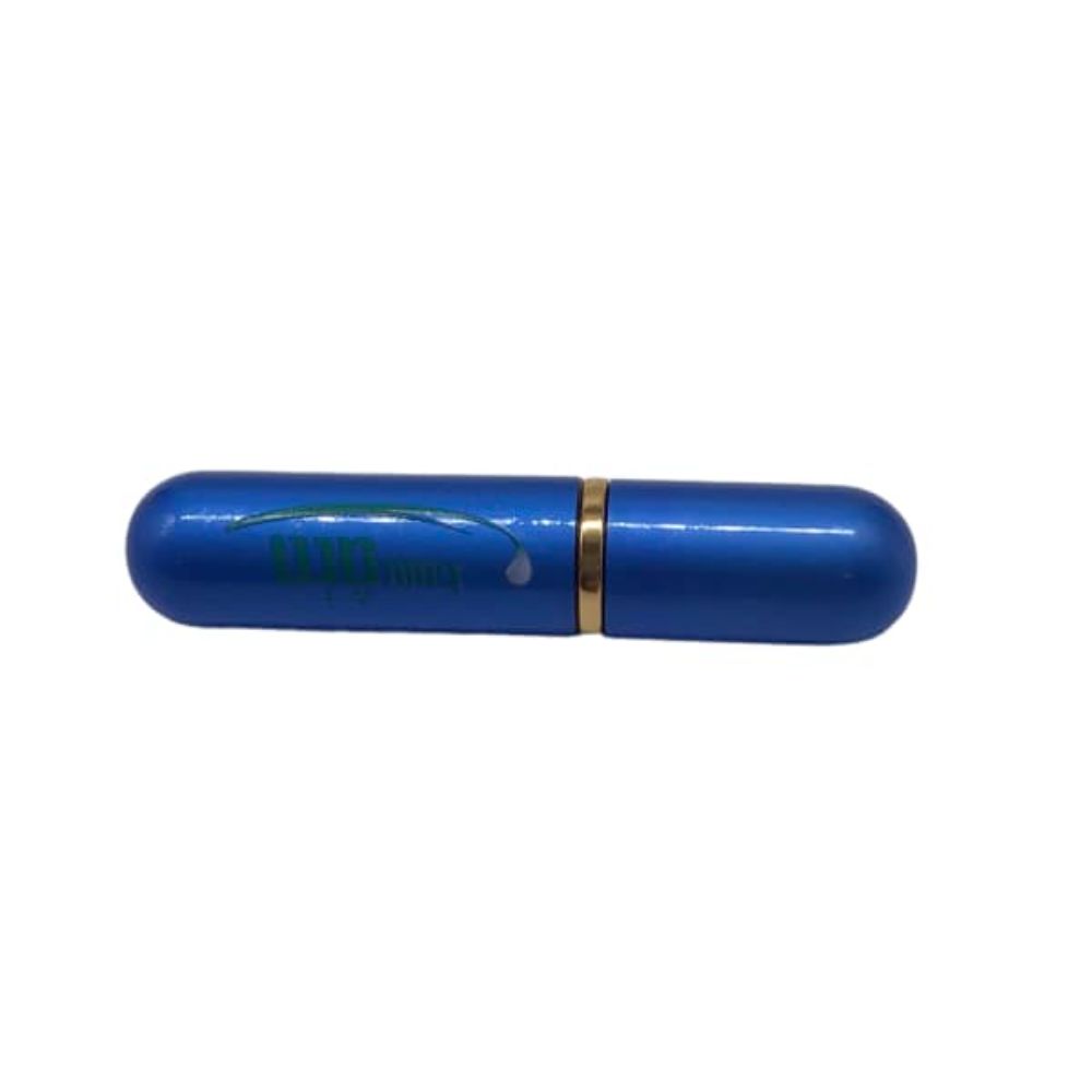 Mint flavored aluminum Inhaler (refillable, blue)