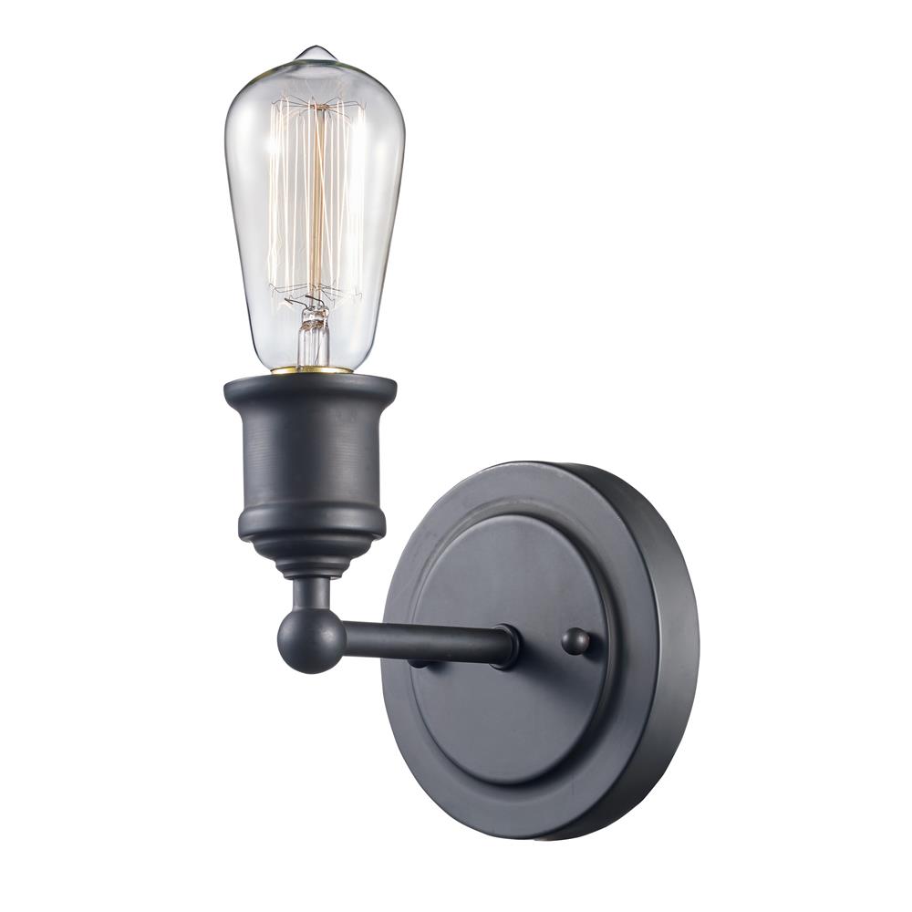 Trans Globe Lighting 70841 ROB Underwood 5" Indoor Rubbed Oil Bronze Industrial Wall Sconce