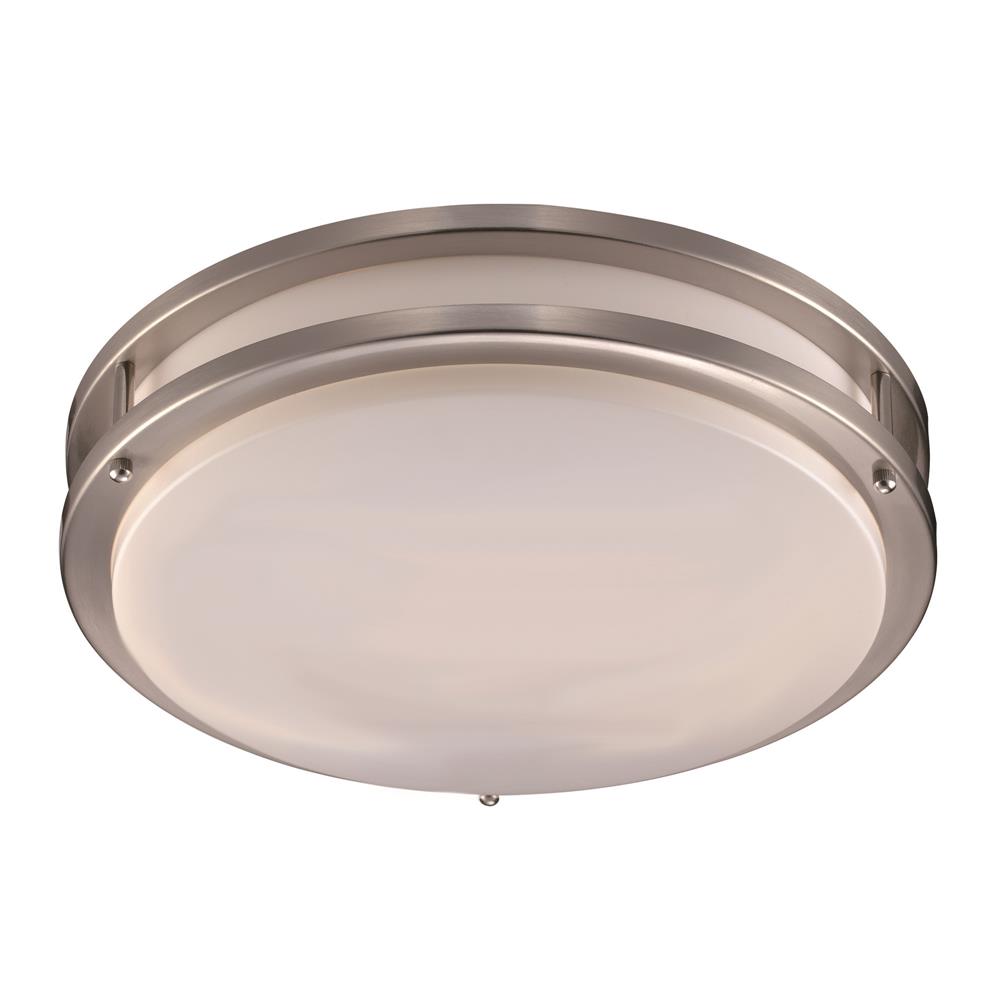 Trans Globe Lighting LED-10262 BN 1Lt Flush Led-Lrg-Round-Double