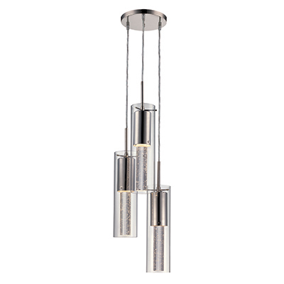 Trans Globe Lighting MDN-1461 Vanderpool 8" Indoor Polished Chrome Contemporary Pendant