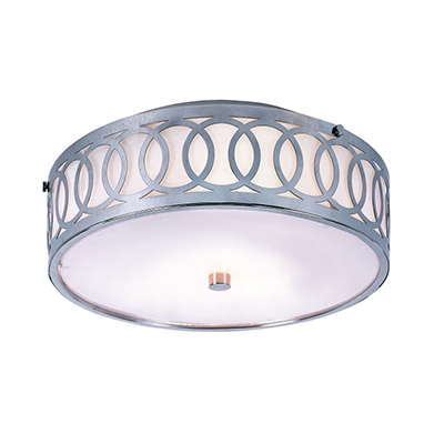 Trans Globe Lighting MDN-901 3 Light Flush-mount in Polished Chrome