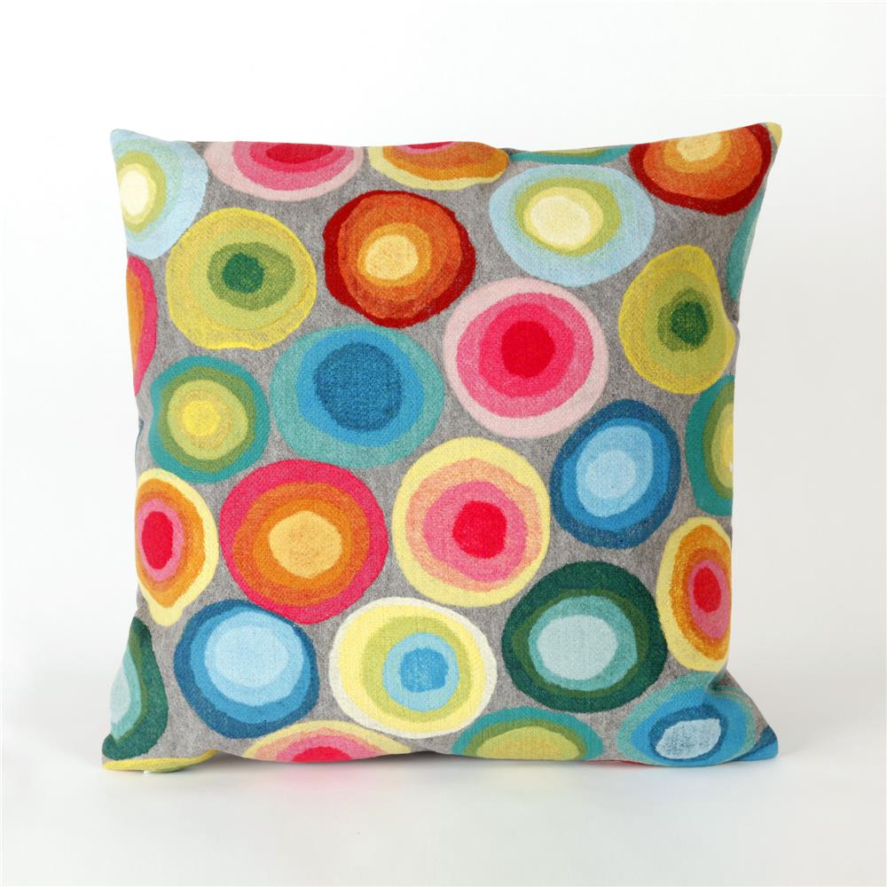 Liora Manne 7SB2S412844 VISIONS II PUDDLE DOT MULTI Pillow