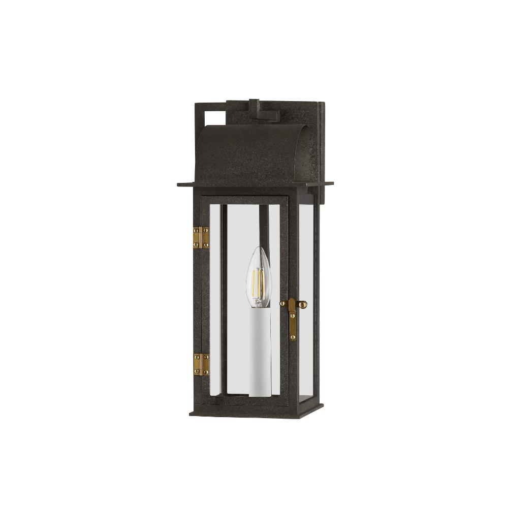 Troy Lighting B2215-FRN/PBR Bohen Exterior Wall Sconce in French Iron/patina Brass