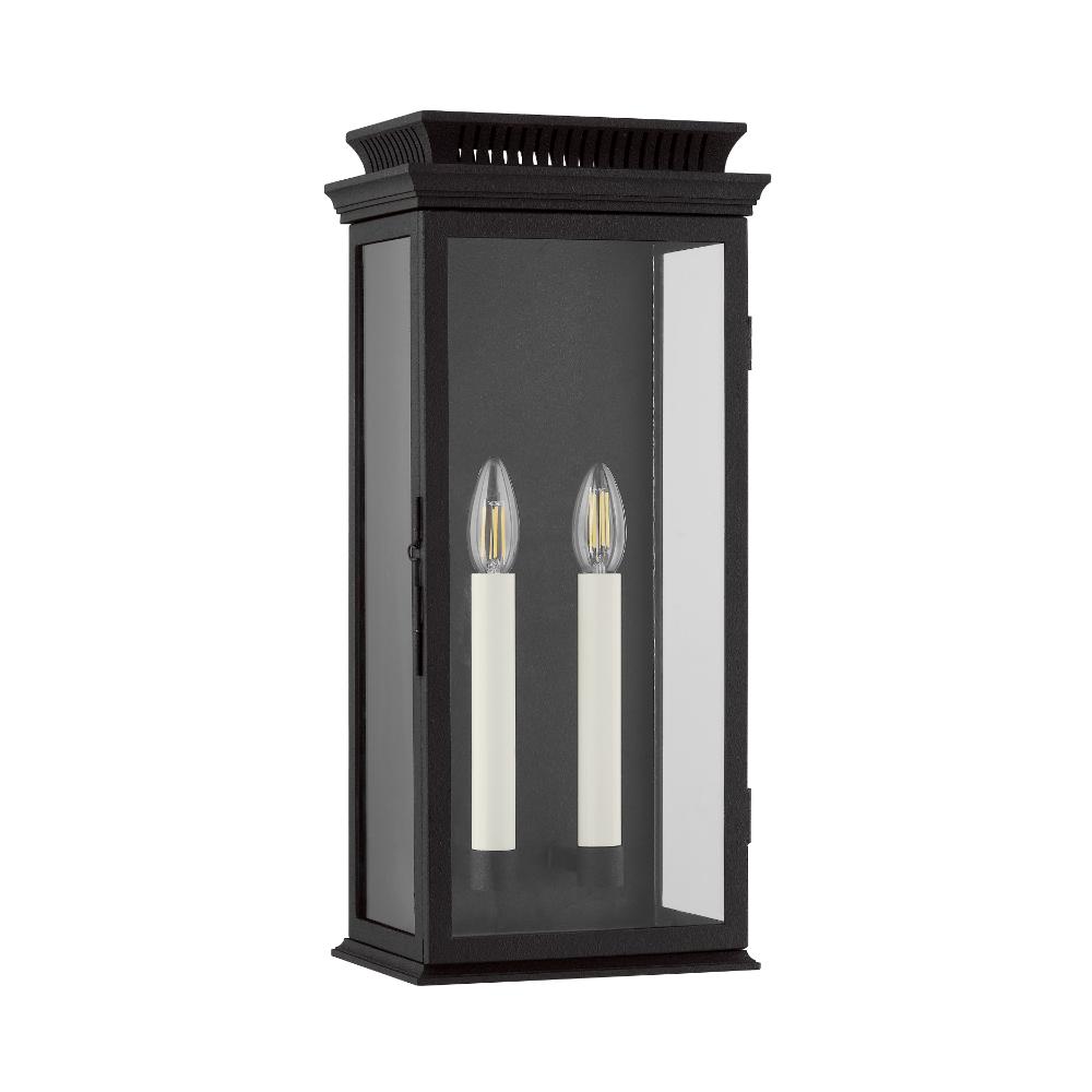 Troy Lighting B2520-FOR Louie Exterior Wall Sconce in Forged Iron