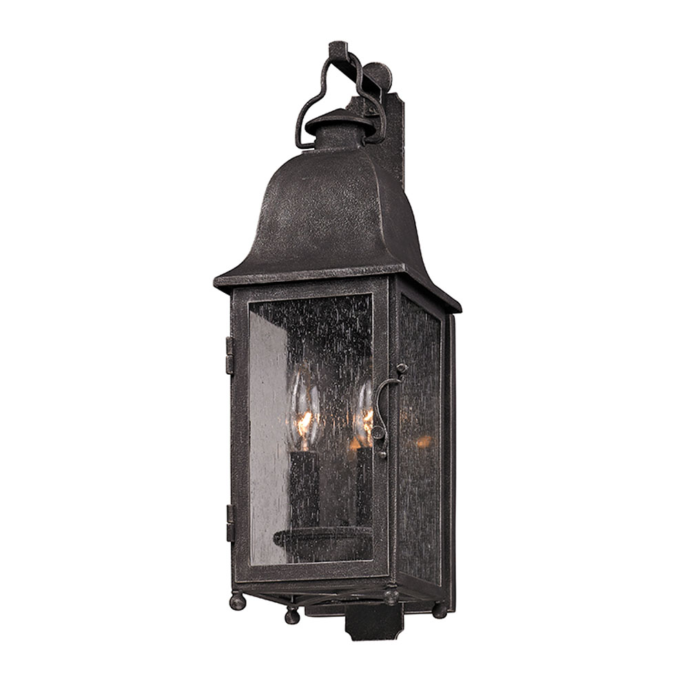 Troy Lighting B3211 Larchmont 2 Light Small Wall Lantern in Aged Pewter