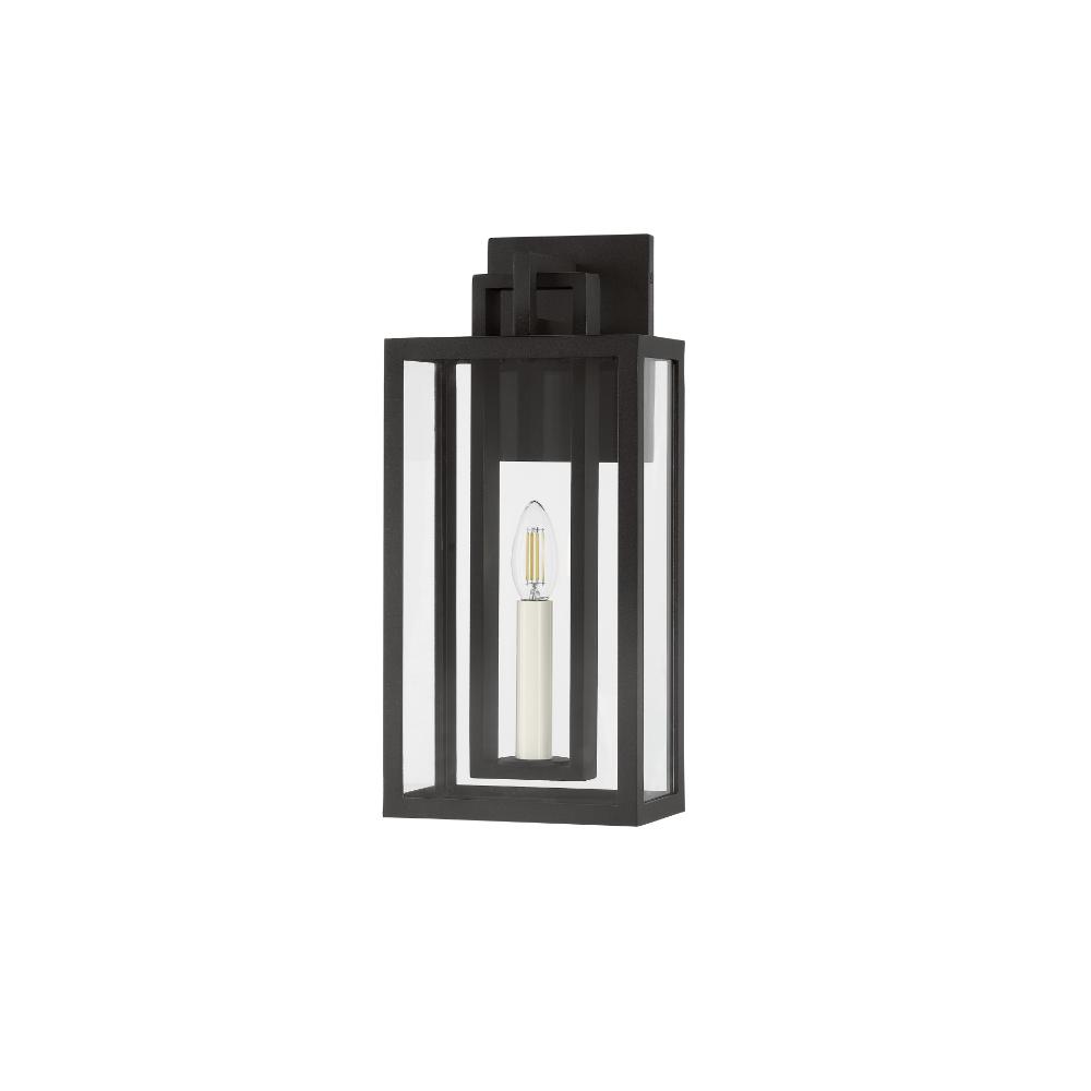 Troy Lighting B3616-TBK Amire Exterior Wall Sconce in Textured Black