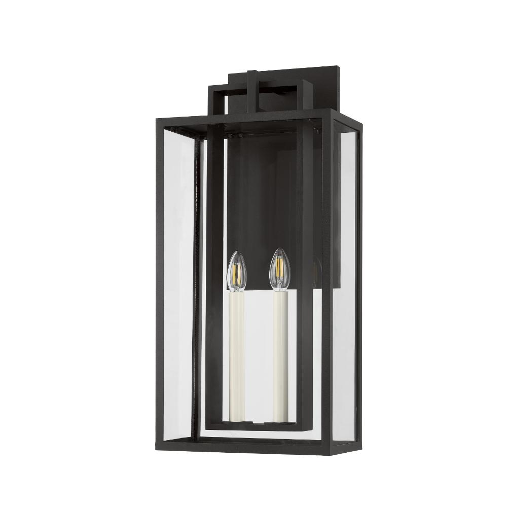 Troy Lighting B3626-TBK Amire Exterior Wall Sconce in Textured Black