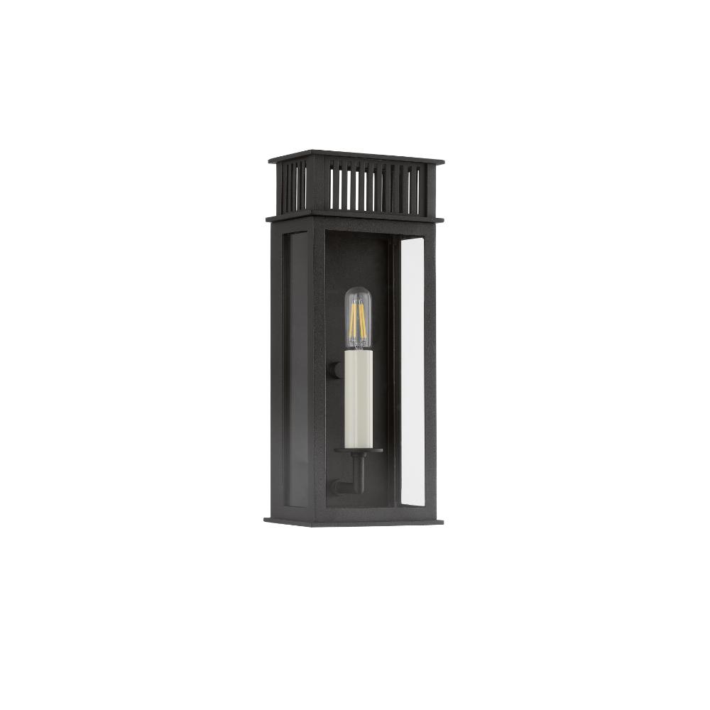 Troy Lighting B6013-TBK Gridley Exterior Wall Sconce in Textured Black