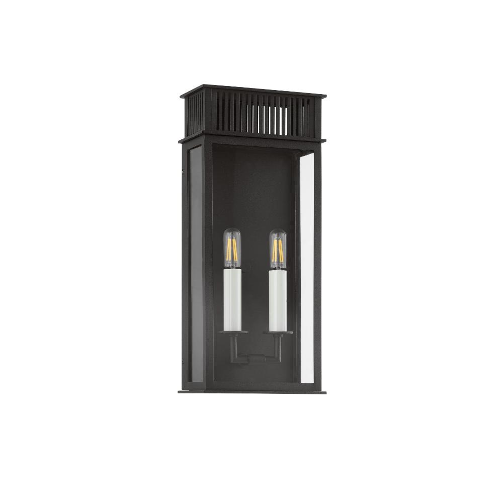 Troy Lighting B6018-TBK Gridley Exterior Wall Sconce in Textured Black