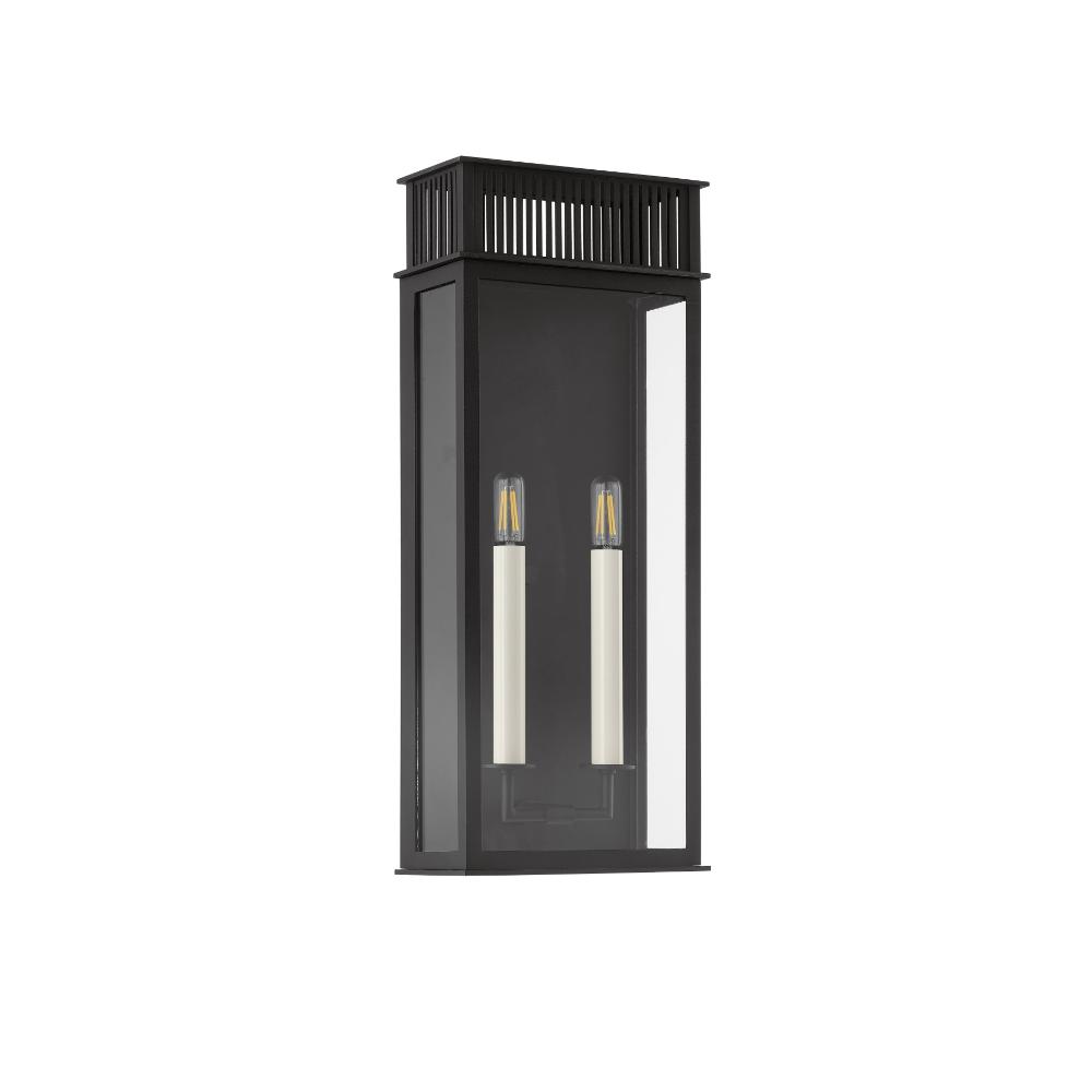 Troy Lighting B6022-TBK Gridley Exterior Wall Sconce in Textured Black