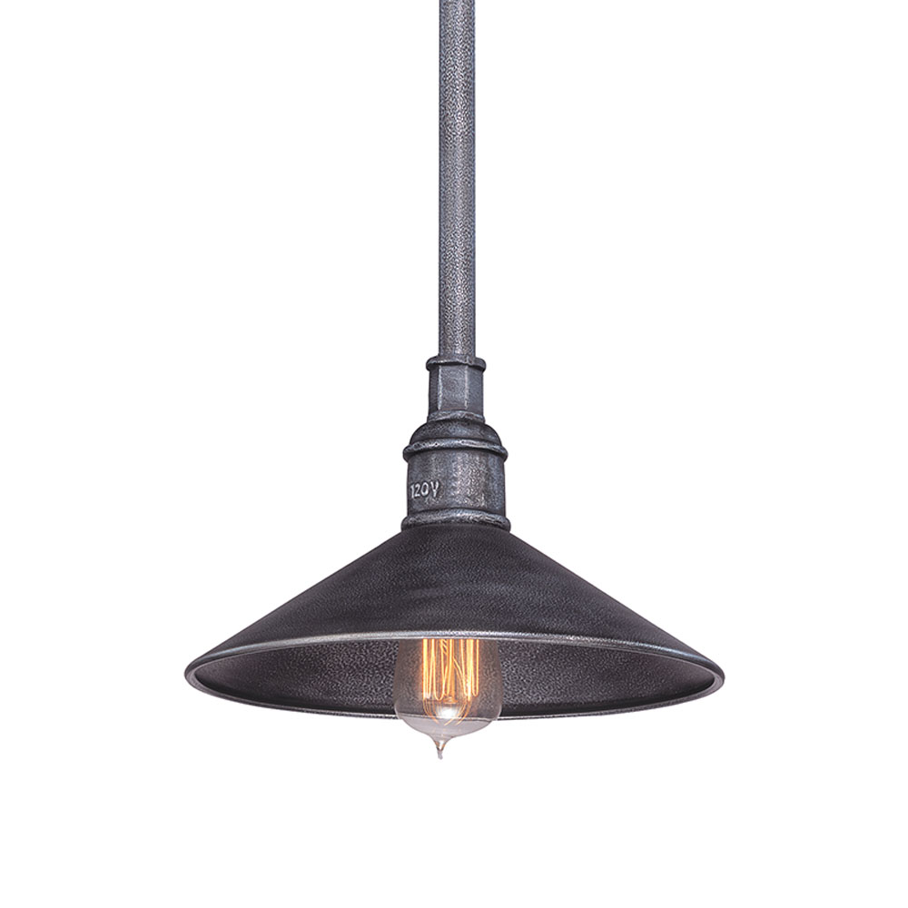 Troy Lighting F2773 Toledo 1 Light Small Pendant in Old Silver