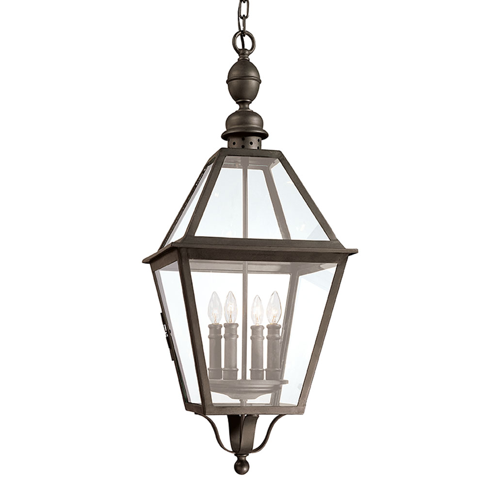 Troy Lighting F9628NB Townsend 4 Light Extra Large Hanging Lantern in Natural Bronze