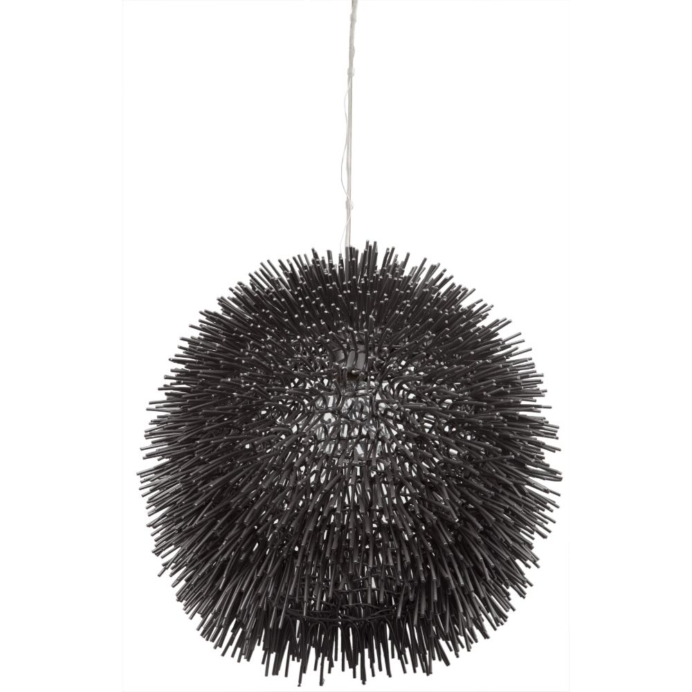 Varaluz 169P01BL Urchin 1-Lt Pendant - Black