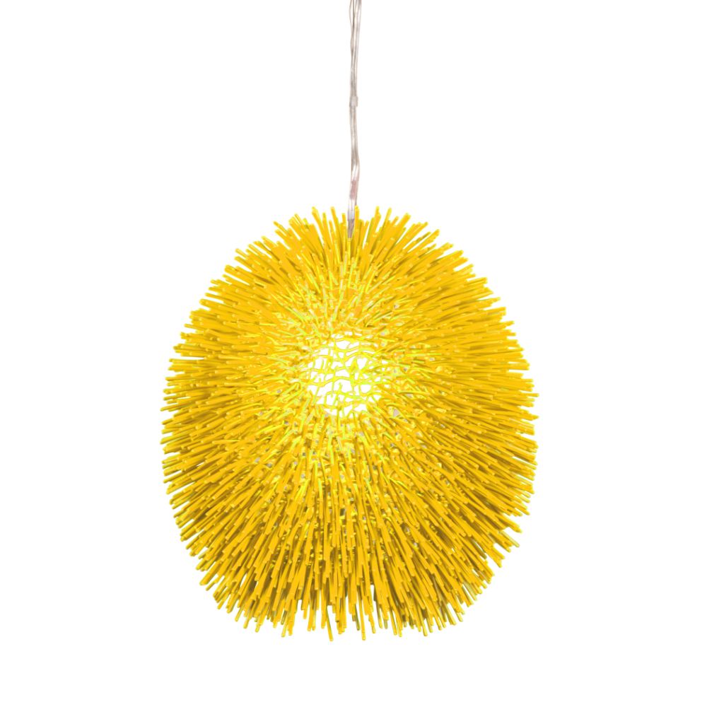 Varaluz 169P01YE Urchin 1-Lt Pendant - Un-Mellow Yellow