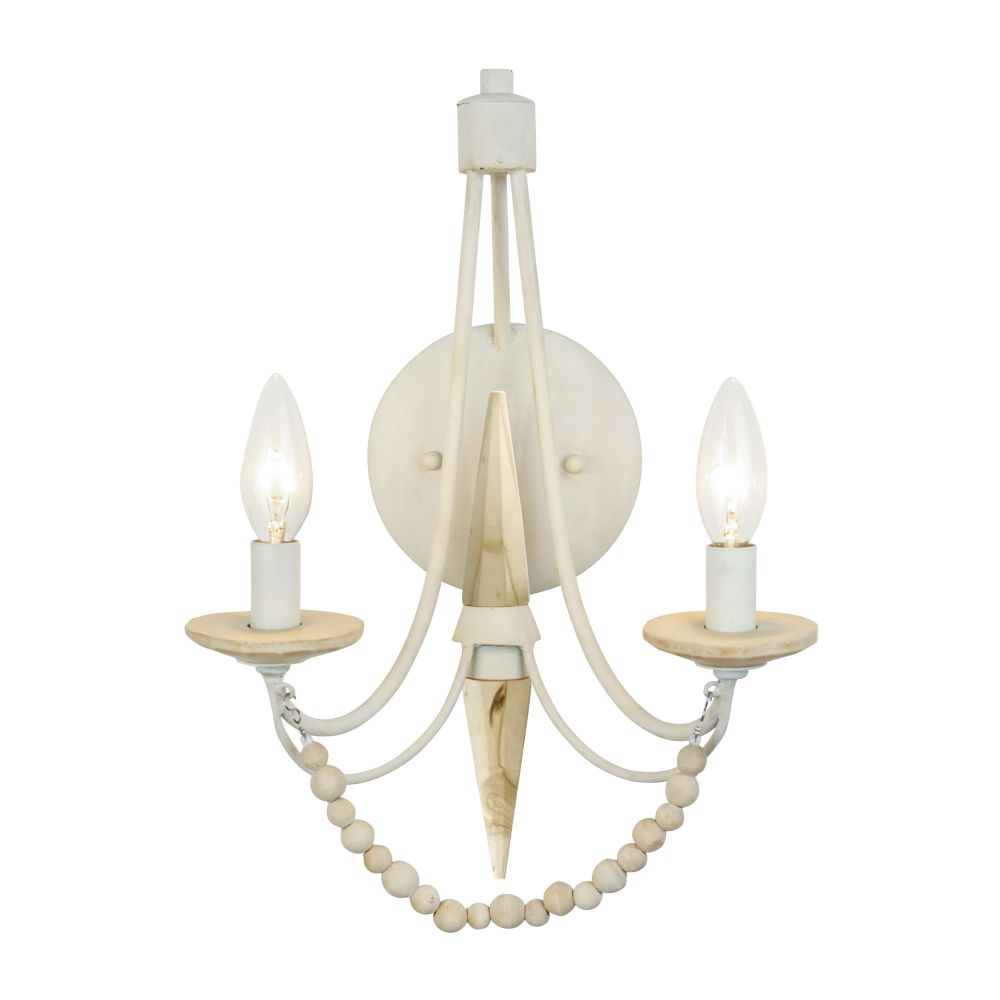 Varaluz 350W02CW Brentwood 2-Lt Wall Sconce - Country White