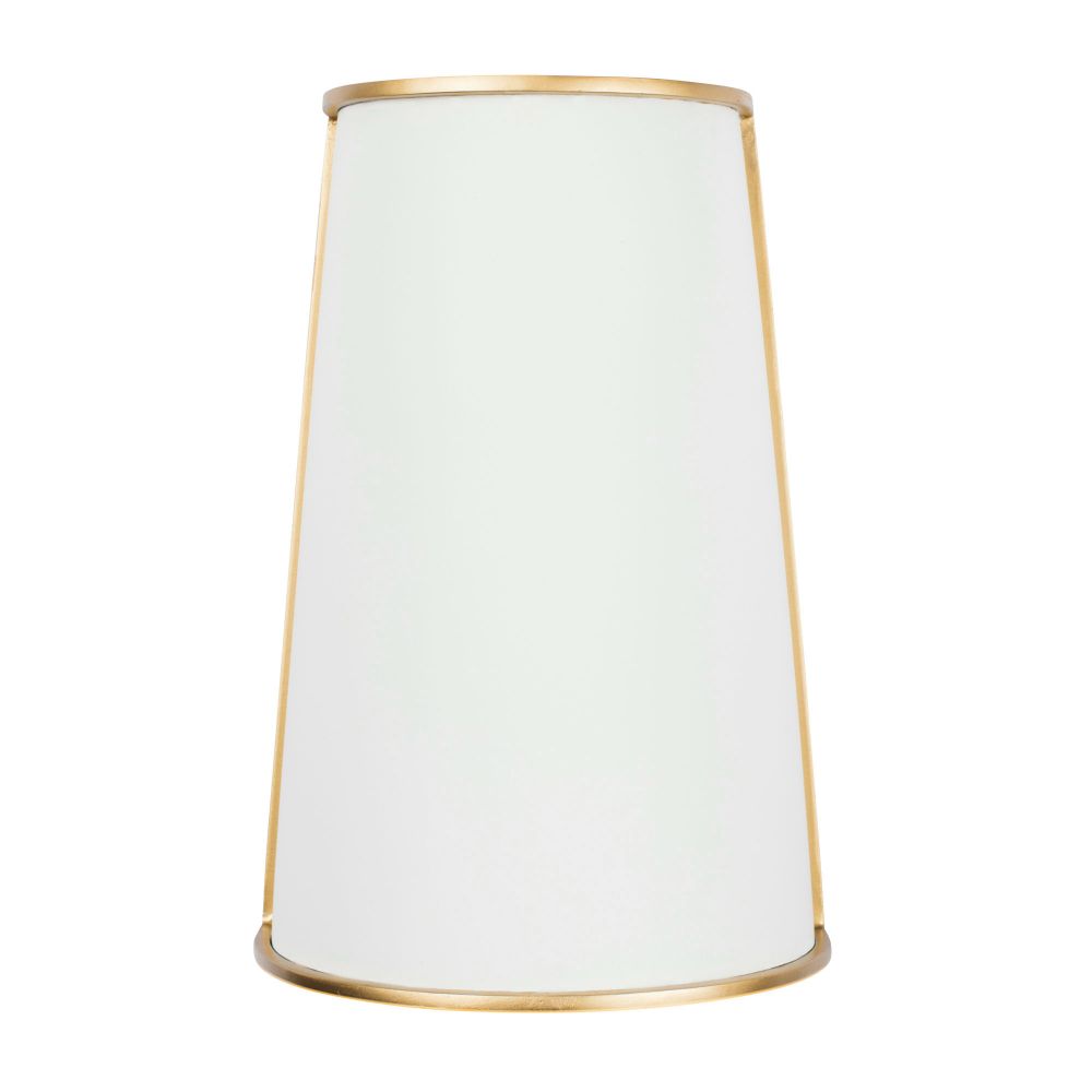 Varaluz 364W02MWFG Coco 2-Lt Sconce - Matte White/French Gold
